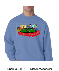 Champion Adult Powerblend Crewneck Sweatshirt Design Zoom