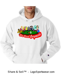 Champion Adult Powerblend Hooded Sweatshirt Design Zoom